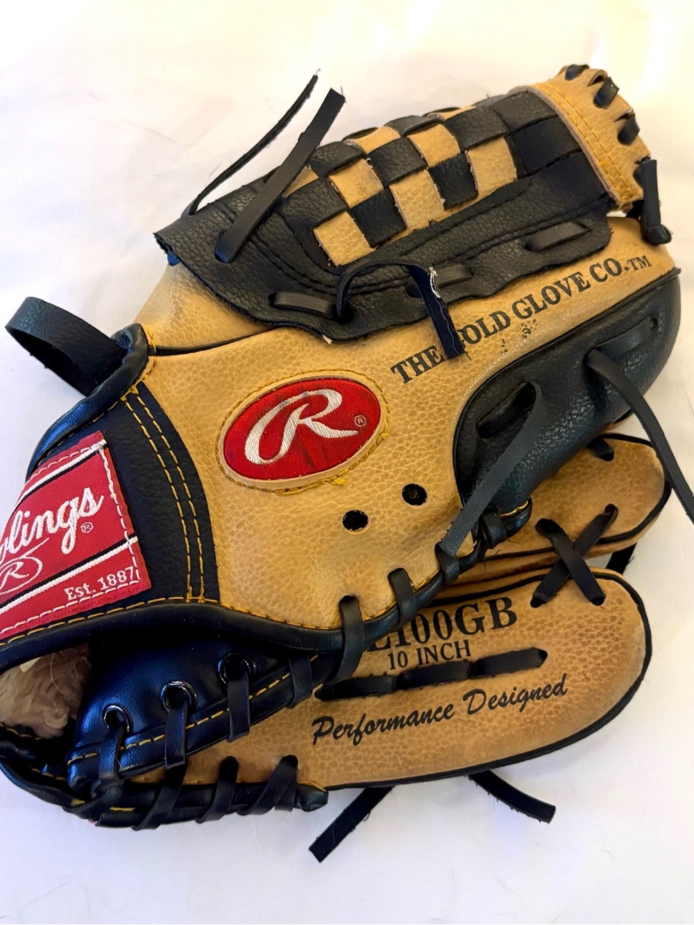 Rawlings Tan & Black Baseball Glove - 10" Derek Jeter PL100GB RHT